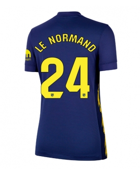 Atletico Madrid Robin Le Normand #24 Maglia Gara Trasferta Repliche 2025-26 Donna Maniche Corte